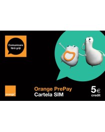Cartela Orange PrePay cu 5 € credit